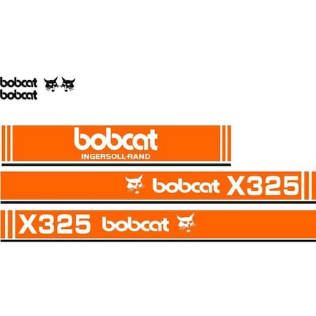 Aftermarket Whole Machine Ingersoll  Rand Decal Set Fits Bobcat Excavator X325 BOBCATX325DECALSET